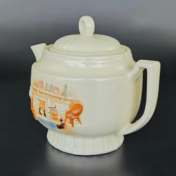 Vintage - Porcelies Ceramic Tea Pot - Made in USA - Picture 2 of 12
